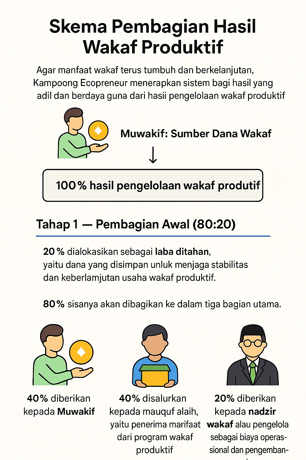 Skema Pembagian Hasil Wakaf Produktif